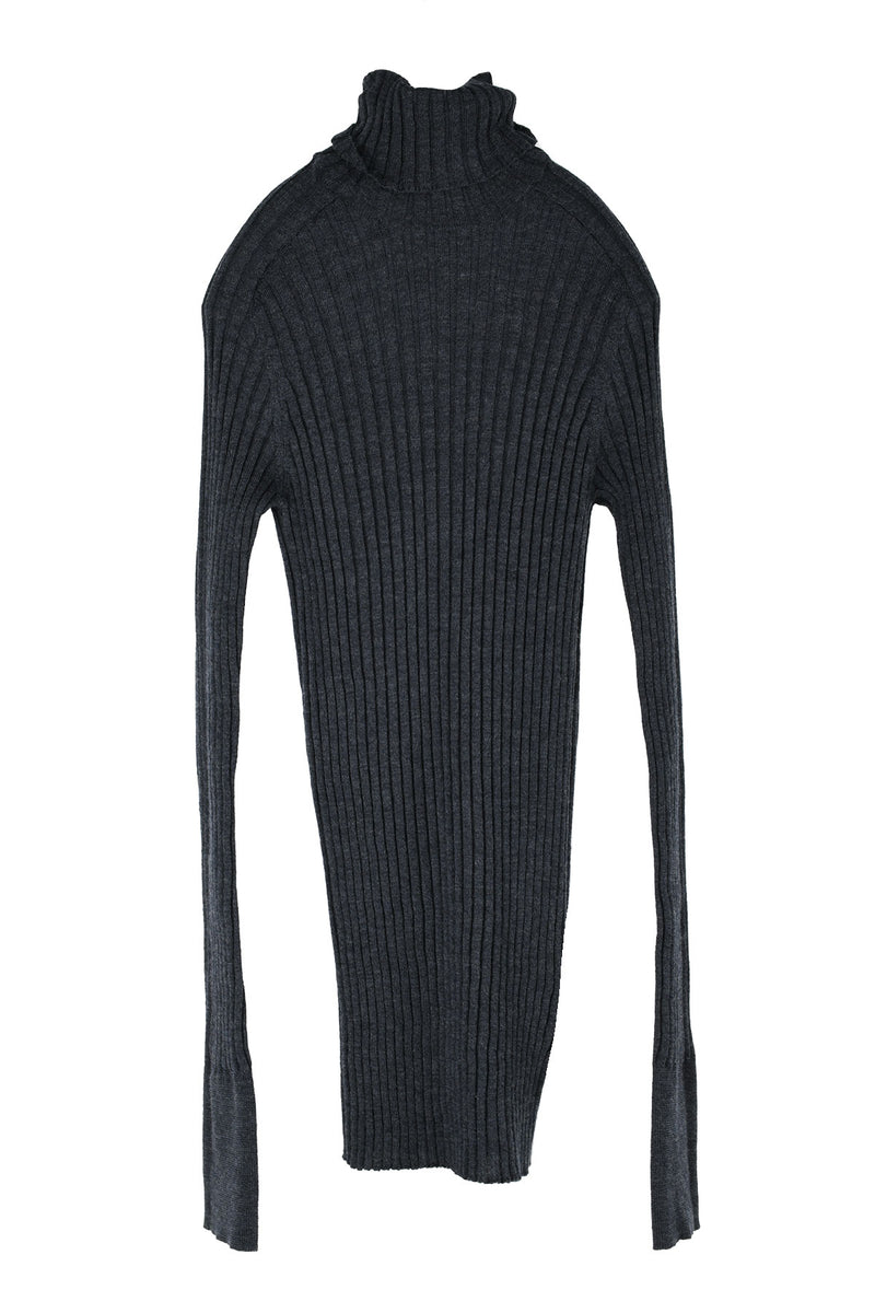 TRANSIT Ribbed Turtleneck Sweater