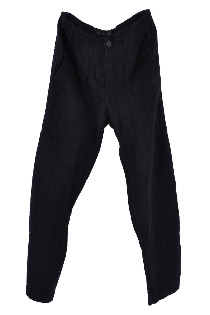 TRANSIT Chalk Stripe Linen Blend Trouser