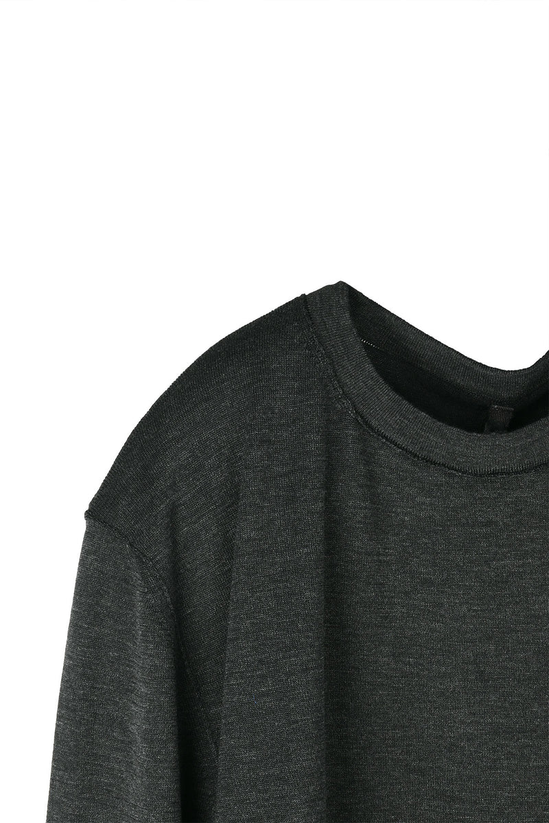 TRANSIT Longsleeve T-Shirt with Sleeve Detail