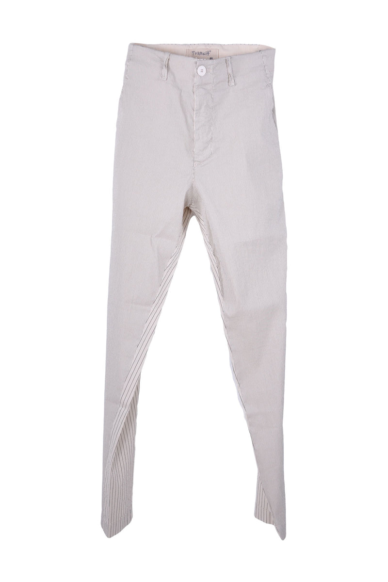 TRANSIT Lightweight Alternating Pinstripe Stretch Trouser