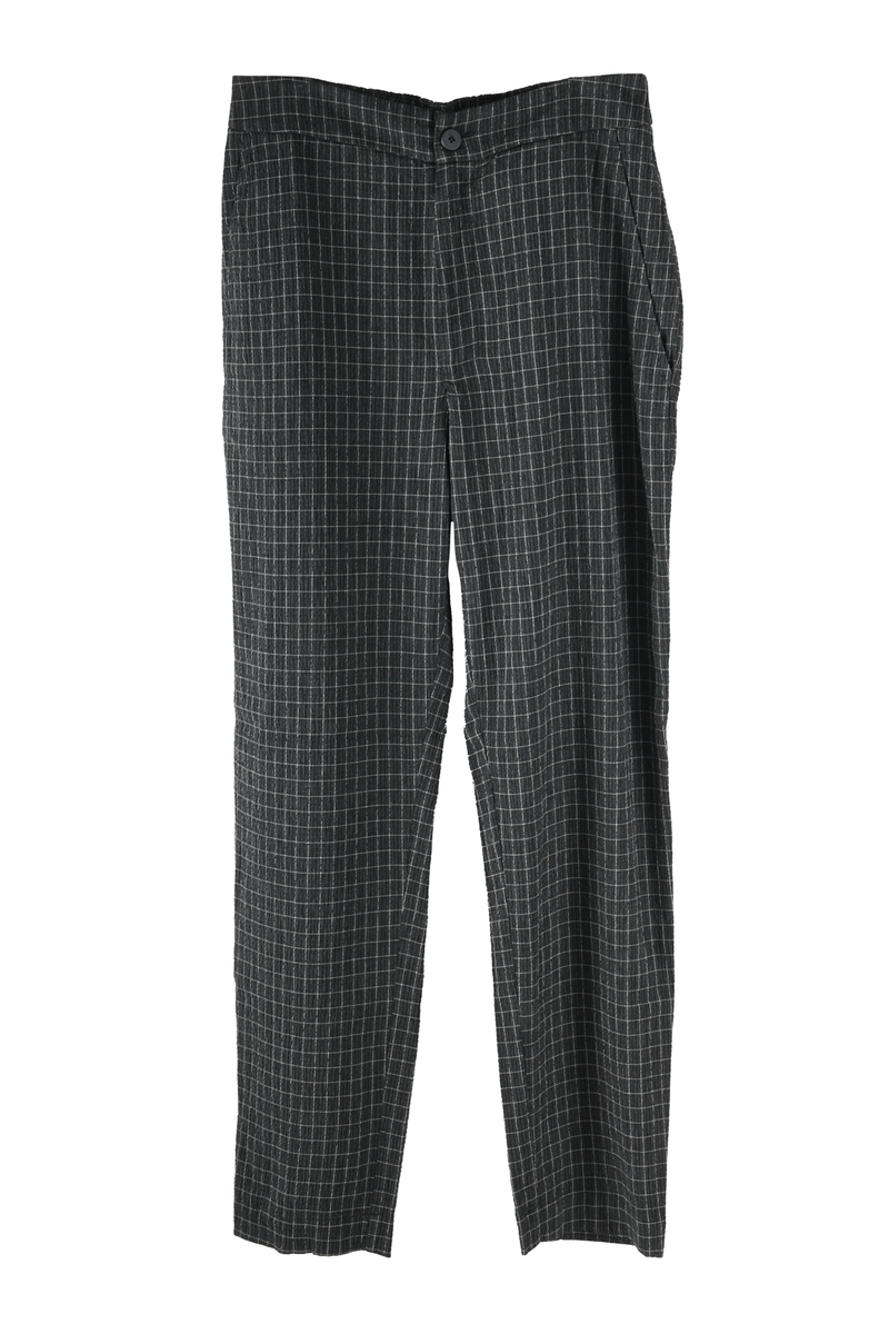 TRANSIT Plaid Stright Leg Pant